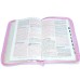 Biblia de Promesas para Mujeres con Cierre Letra Gigante Reina Valera 1960 imitación piel blanco floral
